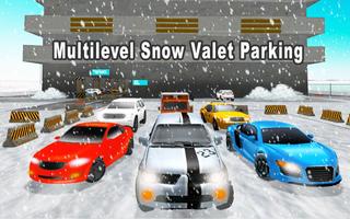Multilevel Snow Valet Parking Affiche