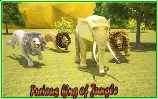 Rage of Jungle King Lion Affiche
