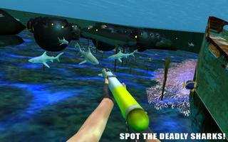 Underwater Scuba Diver Survival: Shark Hunger Game capture d'écran 2