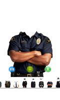 Police Suit Camera Photo Edit الملصق