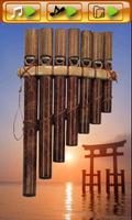 flûte de bambou Affiche