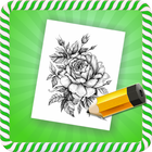 How To Draw :Flower Tattoos أيقونة