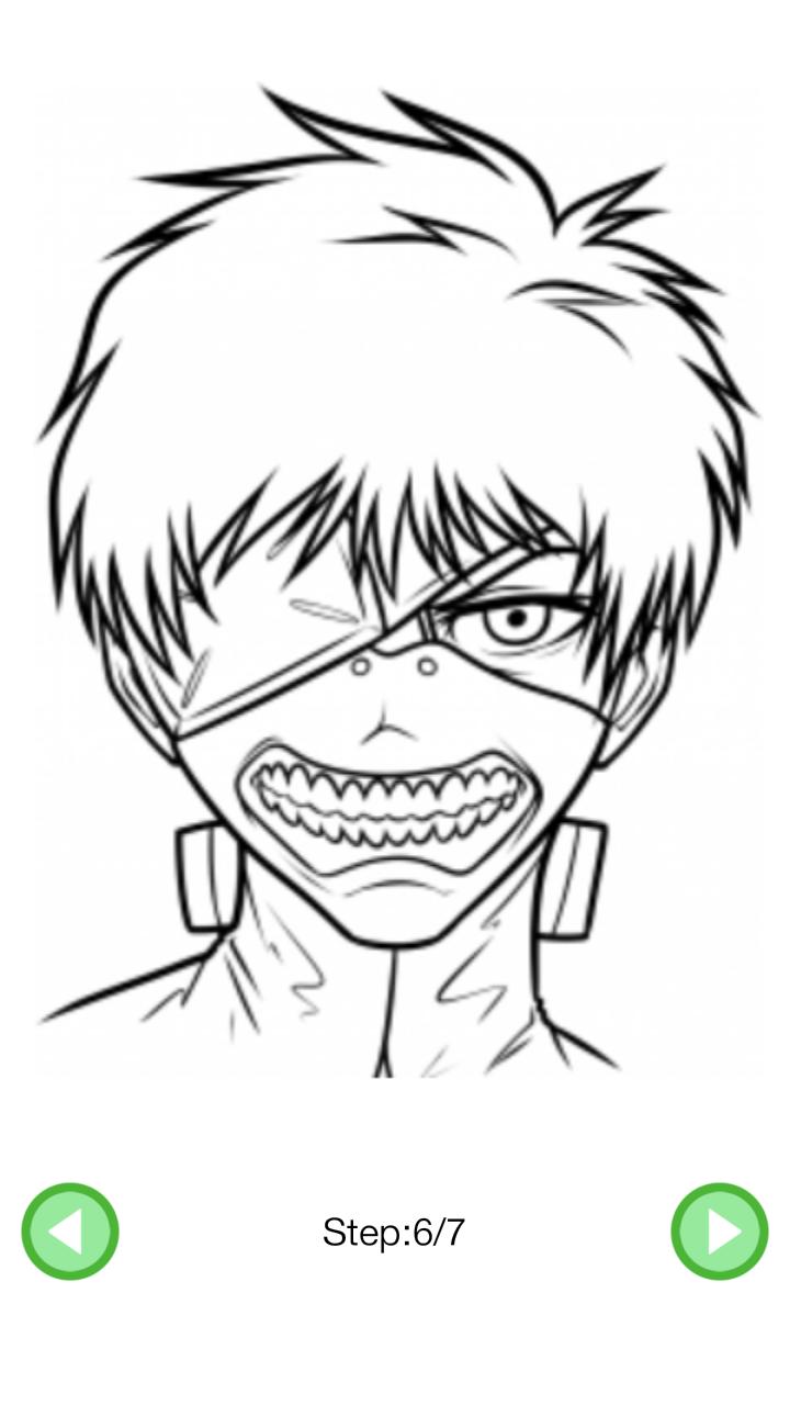 How To Draw Tokyo Ghoul Characters For Android Apk Download - tokyo ghoul face roblox