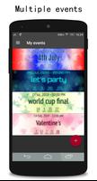 365 My Events Countdown and Homescreen Widgets پوسٹر