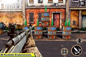 Real Bottle Shooting Game Free - kids Bottle Shoot الملصق