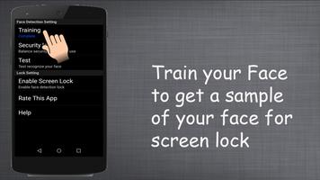 Face Detection screen lock Affiche