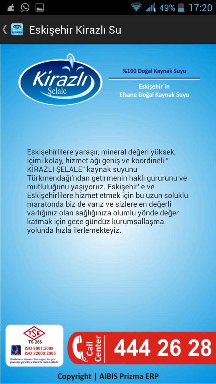 android icin kirazli su damacana siparis apk yi indir