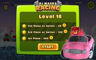 PJ GO Masks Car Racing capture d'écran 3