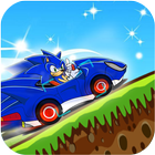 Sonic Hill Climb Car Racing ícone
