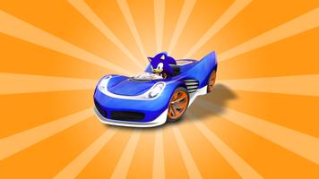 Sonic Hill Climb Car Racing Cartaz