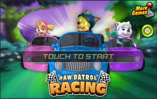 Paw GO Patrouille: Car Racing Game for Kids Cartaz