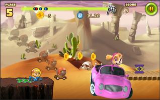 Paw GO Patrouille: Car Racing Game for Kids imagem de tela 2