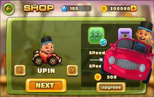 Upin and Pin Balap Mobil capture d'écran 1