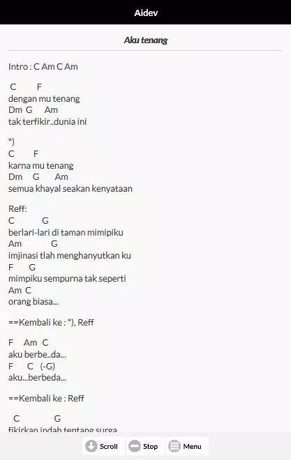 Chord Filosofi Kesan Indah Chord Lagu Fortwenty APK untuk Unduhan Android