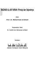 Al-Asyariah Prinsip Sejarahnya penulis hantaran