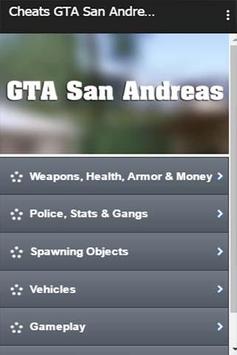 Cheats GTA San Andreas para Android - APK Baixar