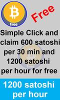 Claim Bitcoin Satoshi Free New Affiche