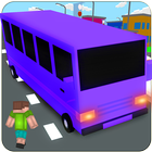 Xe buýt thành phố Blocky biểu tượng