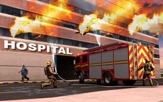 NY City FireFighter Hero: Rescue Truck Simulator Affiche