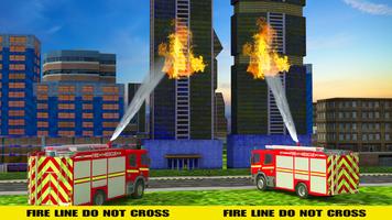NY City FireFighter Hero: Rescue Truck Simulator syot layar 1