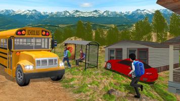 Hiện đại School Bus Simulator 2018: Uphill Lái xe ảnh chụp màn hình 1