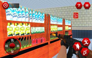 Đập siêu thị & Destroy văn phòng: Shooting game ảnh chụp màn hình 1