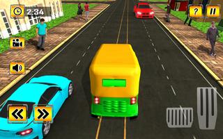 Tuk Tuk Driving Simulator - City Rickshaw Driver Ekran Görüntüsü 1