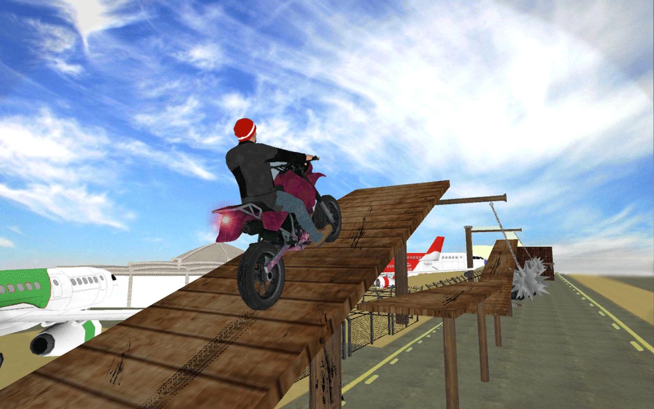 Мотоцикл симулятор Stunt Racing