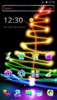 Neon Noël arbre thème capture d'écran 3