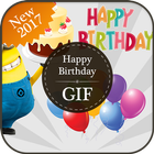 Happy Birthday GIF иконка