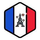 Aprende y habla francés gratis icono