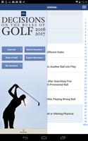 Decisions on the Rules of Golf Poster