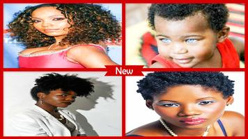 African American Black Hairstyles الملصق