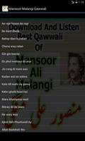 Mansoor Malangi Qawwali poster