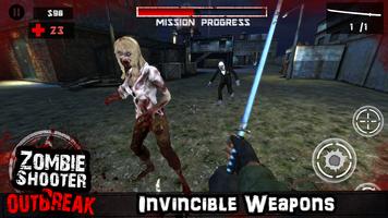 Zombie Shooter Outbreak capture d'écran 1