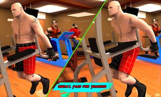 Virtual Gym Fighting: Wrestlers Bodybuilders Fight capture d'écran 2