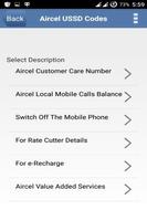 Aircel USSD Codes پوسٹر