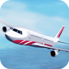 Real 3D airplane icon
