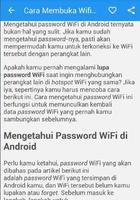 Cara Membuka Pasword Wifi capture d'écran 1