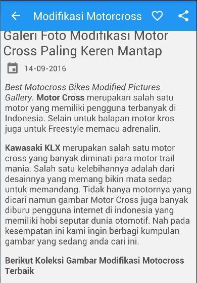 Modifikasi Motor Cross Trail Für Android Apk Herunterladen
