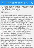 Modifikasi Motor Drag Race Affiche