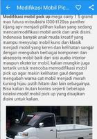 Modifikasi Mobil Pick Up ภาพหน้าจอ 2