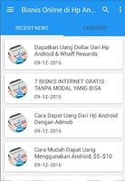 Bisnis Online di Handphonne Android Plakat