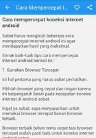 Mempercepat Internet Android capture d'écran 2