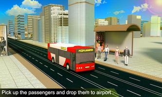 Airport Bus Driving Service 3D poster