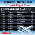 ikon Kuching Airport Flight Time