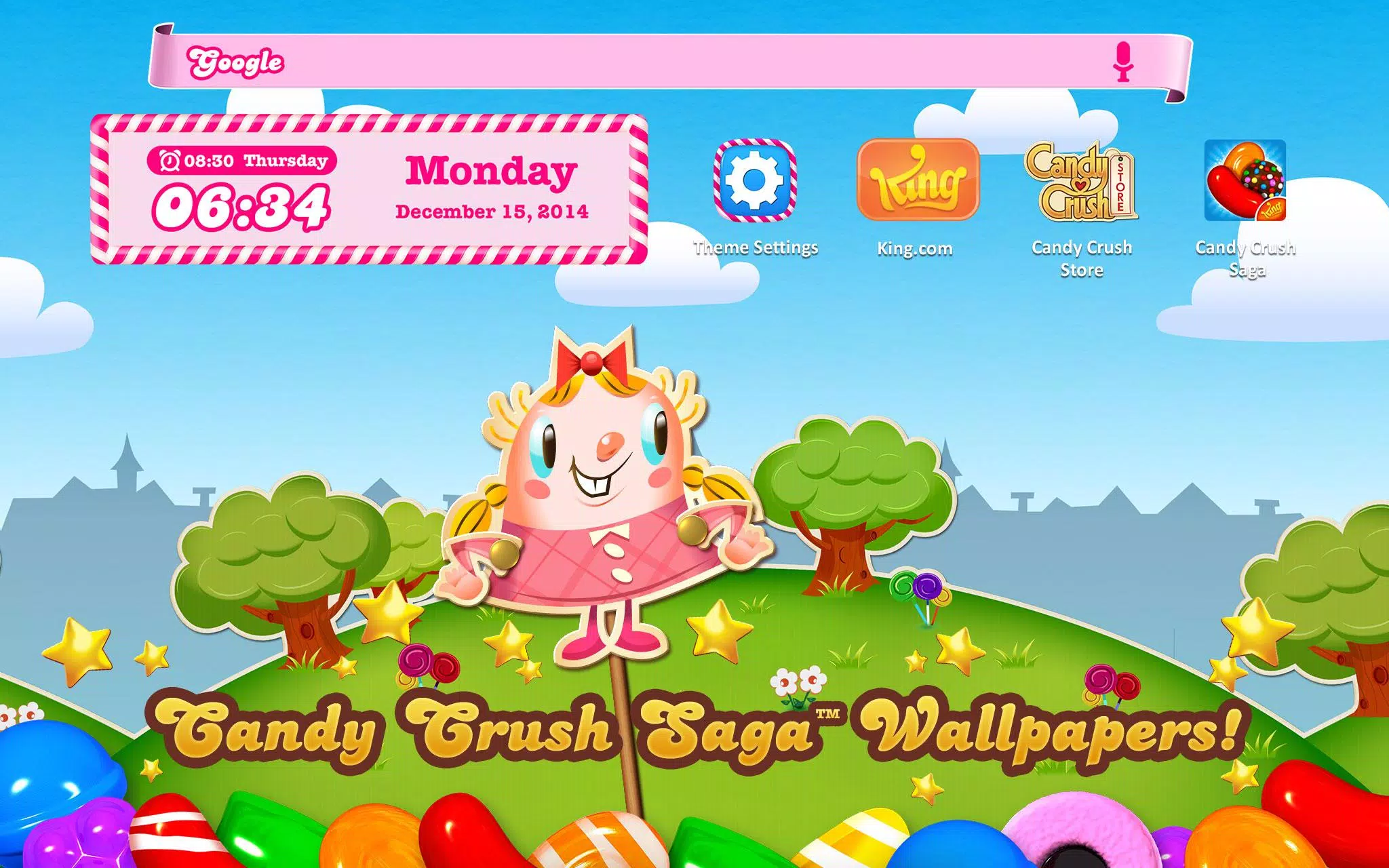 Descarga de APK de Tema Android de Candy Crush para Android Descarga de APK de Tema Android de Candy Crush para Android