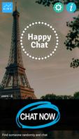 Happy chat - random chat app الملصق