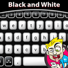 Black and White Keyboard icono