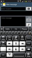 Black and White Keyboard captura de pantalla 3